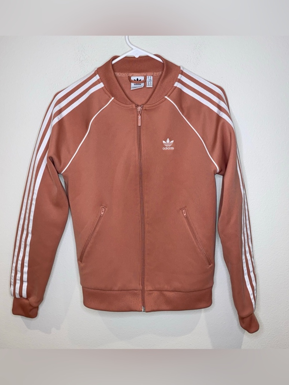 Adidas Originals Women's SST Track Jacket Size XS Ash‎ Pink Blush Superstar
